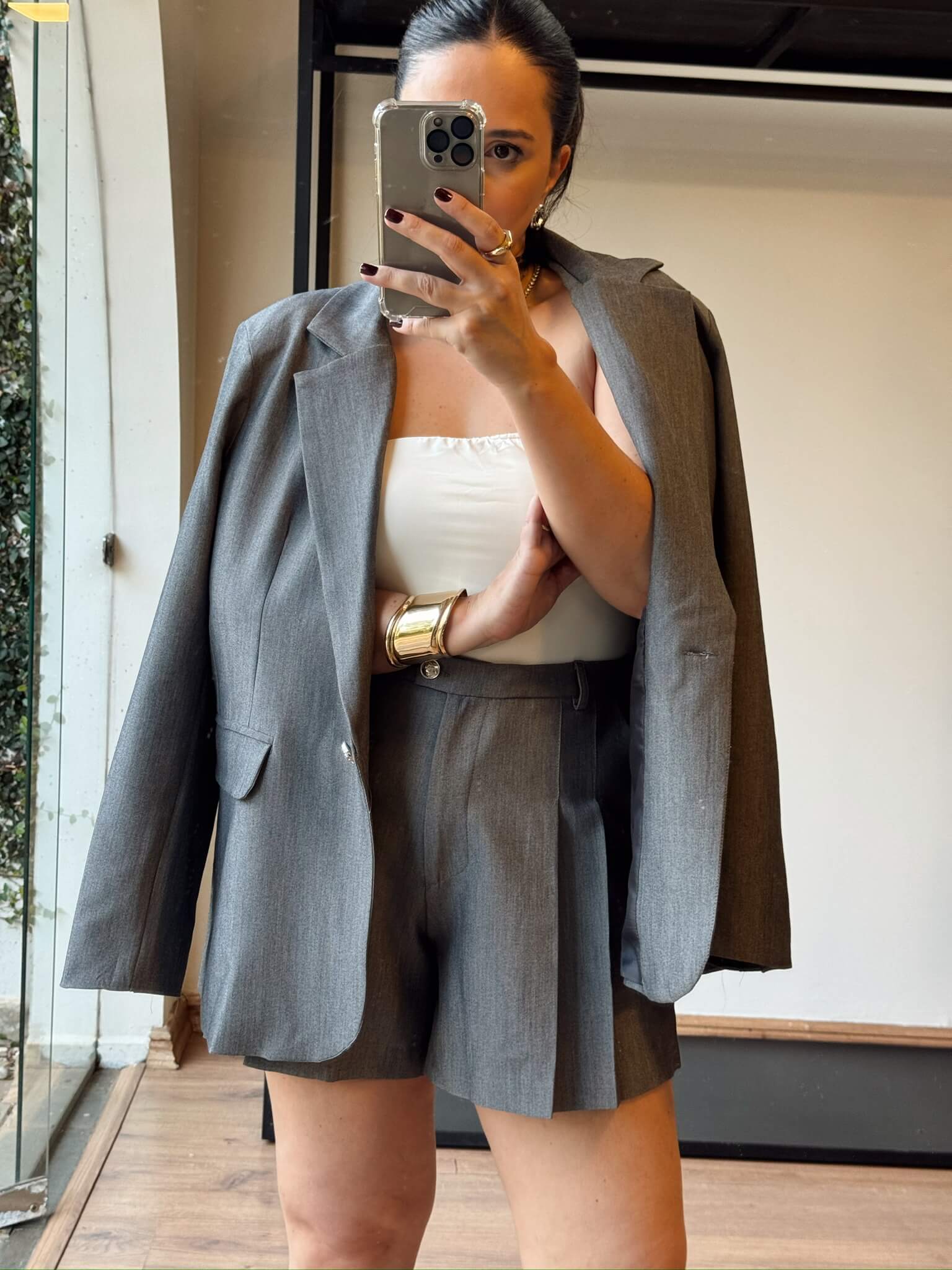 Conjunto Anette cinza main image 1